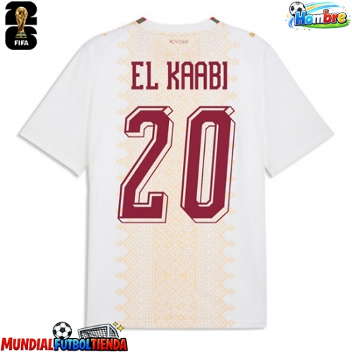 Camiseta Marruecos Ayoub El Kaabi #20 Segunda Equipación Replica Mundial 2026 mangas cortas